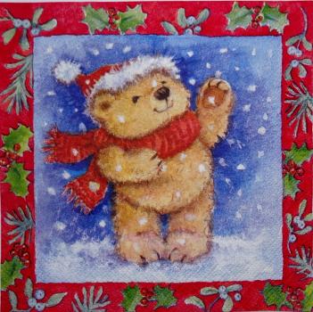 061 Bären Christmas - 3-ply (red) - Atelier